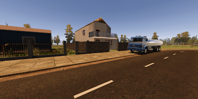 Visual da Fase 2: Cidade Inicial e Veiculos.